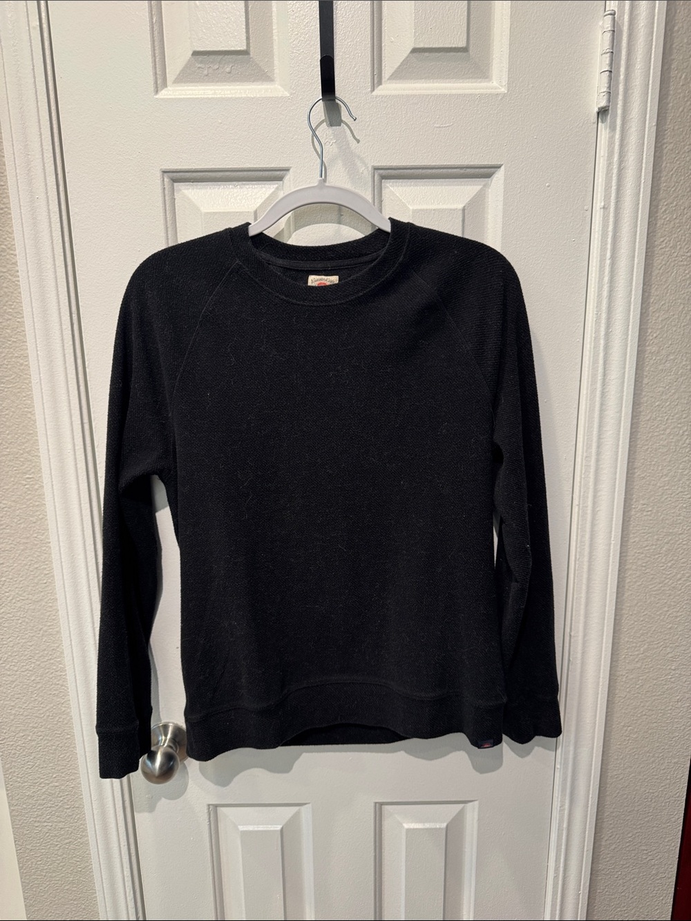 Faherty Black Crewneck Sweater